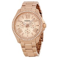 Armbanduhr Fossil Dame Cecile in Vernickelt stahl roségold AM4483 - AM4483